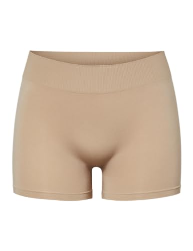 PIECES Damen Pclondon Mini Shorts Noos Bc Panties, Nature, M-L EU