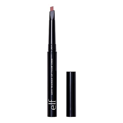 e.l.f. Love Triangle Lip Filler Liner, 2-in-1 Lippenkonturenstift Zum Modellieren Und Füllen, Langanhaltende, Intensive Farbe, Vegan & Tierversuchsfrei, Soft Pink, 0,7 g