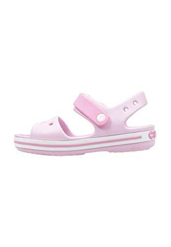 Crocs Crocband Sandalen – Unisex Kindersandalen – Leicht und mit sicherer Passform – Ballerina Pink – Größe 19-20