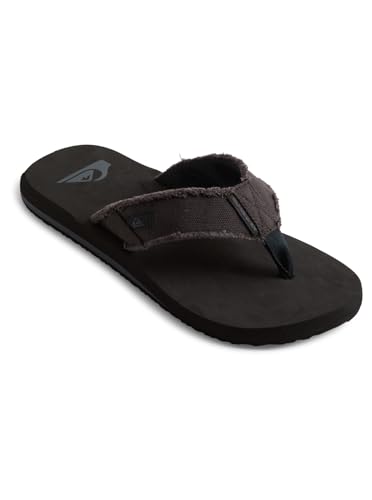 Quiksilver Herren Monkey Abyss - Sandals For Men Zehentrenner, Schwarz Schwarz Schwarz Braun Xkkc, 43 EU