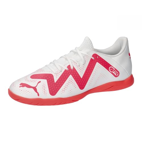 PUMA Future Play It, Herren-Fußballschuhe, Puma Weiße Feuerorchidee, 40.5 EU