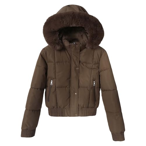 Wintermantel Damen Mittellang Winterjacke Mittellang Mit Kapuze Reissverschluss Taschen Warm Gefüttert Winter Outdoor Winterparka Verdickene Casual Bomberjacke Leichte Freizeit Mantel Fleecejacke