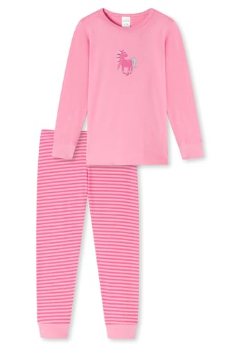 Schiesser Mädchen Schlafanzug Set Pyjama Lang - 100% Organic Bio Baumwolle - Größe 92 Bis 140 Pyjamaset, Rosa_173858, 116