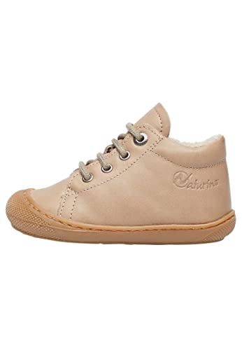 Naturino Lauflernschuhe aus Leder mit Wollfutter, Beige 23