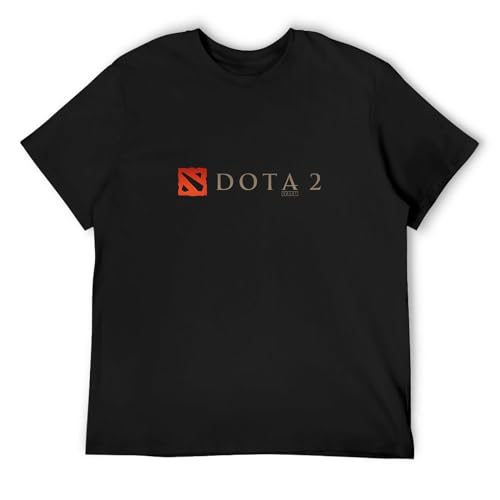 Dota 2 Defense of The Ancients Multiplayer Game T-Shirt Printed Graphic Black Mens Top Tee M