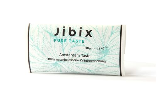 Jibix Kräuter Tee Amsterdam Taste 100% naturbelassen 30g | Eibisch | Himbeerblätter | Salbei | Minze