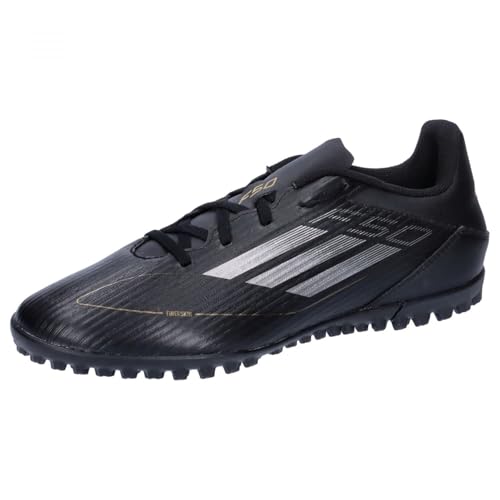 adidas Unisex F50 Club Football Boots Turf Fußballschuhe, core Black/Iron MET/Gold met, 44 EU