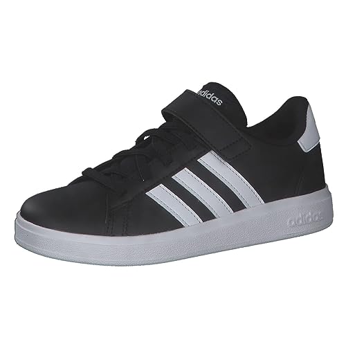 adidas Unisex Kinder Grand Court Sneakers, Core Black/Ftwr White/Core Black, 36 2/3 EU