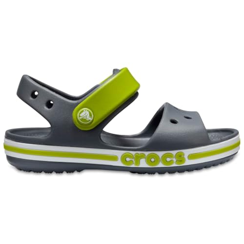 Crocs 205400 Unisex-Kinder Freizeit Flip Flops und Unisex Sportwear für Kinder, Grau (Holzkohle), 25/26 EU