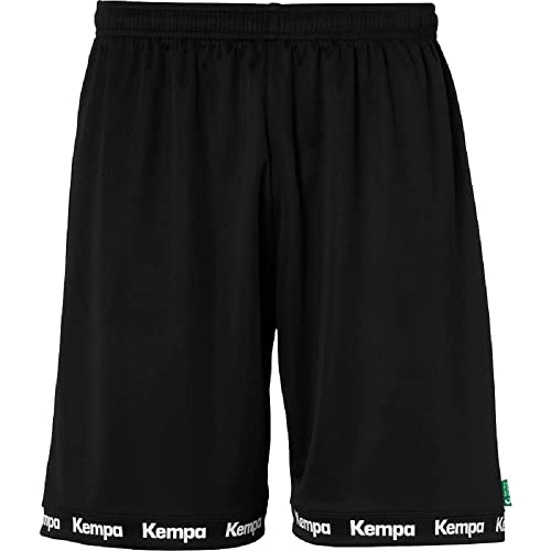 Kempa Herren Wave 26 Shorts Jungen Kurze Hose Handball Fitness Gym, Schwarz, L EU