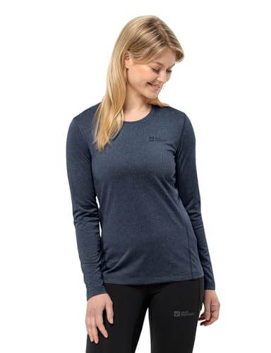 Jack Wolfskin Damen Sky Thermal L/S W Wander-Shirt, Night Blue, L