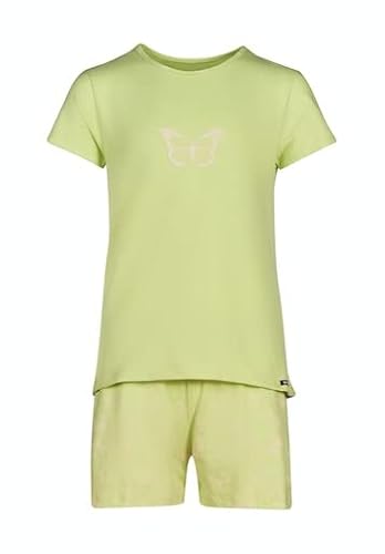 Skiny Mädchen Night Pyjama 030068 Pyjamaset, Green Butterfly, 164