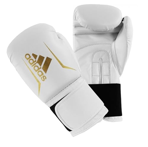adidas Boxhandschuhe Speed 50, Erwachsene, Boxing Gloves 10 oz, Punchinghandschuhe komfortabel und langlebig, weiß