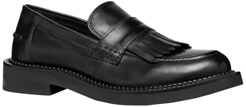 Geox Damen D SERILDA F Moccasin, Black, 40 EU