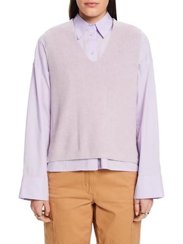 ESPRIT Damen 024ee1i316 Pullover, 574/Lavender 5, L