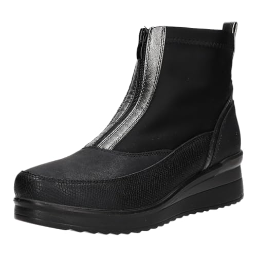 Donna Andrea XB086-BK Damen Komfort Stiefelette Kaltfutter, Größe 38