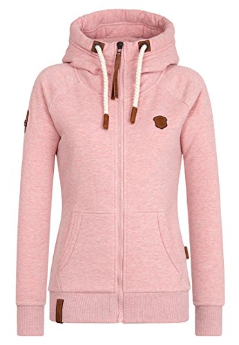 Naketano Damen Sweatjacke, schmutzmuschi pink-melange, M