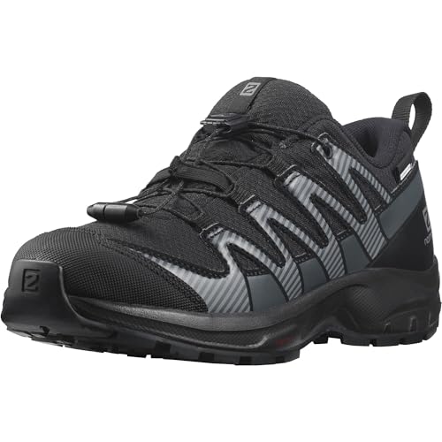 Salomon XA Pro V8 Climasalomon Waterproof Kinder Outdoor-Schuhe, Präzise Passform, Grip in jedem Gelände, Sportlicher Look, Black, 36