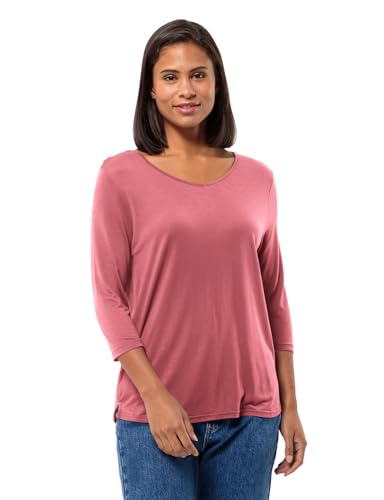 Jack Wolfskin Damen Mola 3/4 T W T-Shirt, Soft pink, Medium