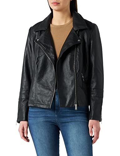 ONLY Carmakoma NOS Damen Caremmy Faux Leather Biker Noos Jacke, Schwarz, 54 EU