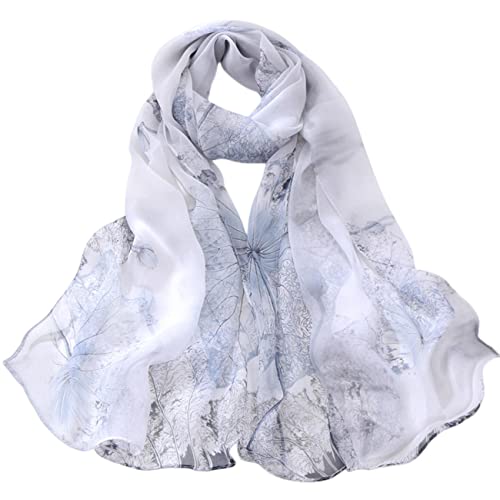 FAIRYGATE Kopftuch Damen Sommer Damen Seide Satin Stola Festlich Shawl für Brautkleider Abendkleider Elegante Party Weicher Schal A4608