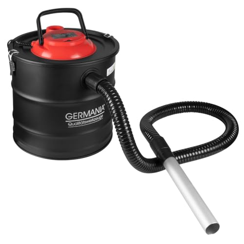 Germania Aschesauger 20 Liter aus Stahl - Kaminsauger 1200 W - Staubsauger für Asche