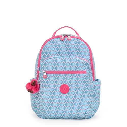 Kipling SEOUL Großer Rucksack, Dreamy Geo C (Blau)