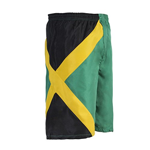 Reggae Unisex Cruise Badehose Sport Jamaika Bermuda Shorts Strand Hosen - XL