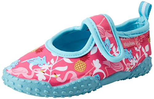 Playshoes Unisex Kinder Aquaschuhe Aqua-Schuhe Flamingo, Türkis Flamingo, 28/29 EU