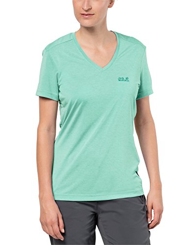 Jack Wolfskin Damen Funktionsshirt CROSSTRAIL T Women Leicht Atmungsaktiv Funktions Shirt, Pale Mint, XS, 1801692-4091001