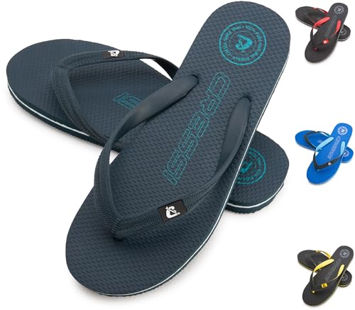 CRESSI Leaf Flip Flop - Unisex Flip Flops für Strand und Pool, Blau, 43/44