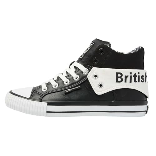 British Knights Herren ROCO Sneaker, Schwarz Weiß, 45 EU