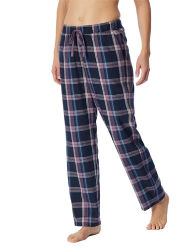 Schiesser Damen Schlafhose lang Baumwolle-Mix + Relax Pyjamaunterteil, Multicolor 3_180186, 38