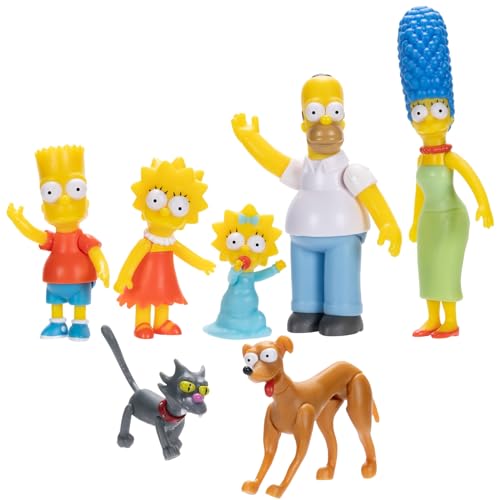 The Simpsons 175394 Die Simpsons 6 cm Actionfiguren im Multipack Figuren Pack, Bunt, 6cm