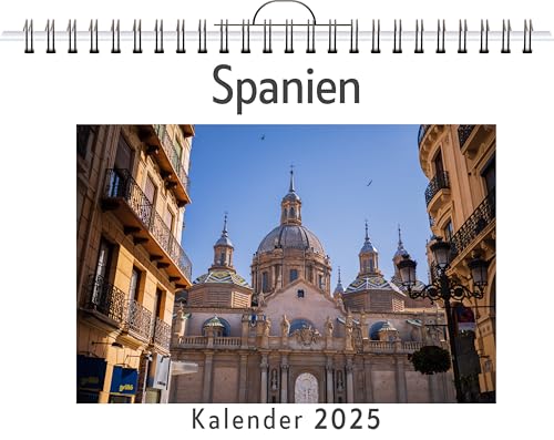 Spanien - (Wandkalender 2025, Kalender DIN A4 quer, Monatskalender im Querformat mit Kalendarium, das perfekte Geschenk)