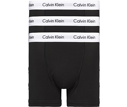 Calvin Klein Herren - 3er-Pack mittlere Taille Hüft-Shorts - Mehrfarbig (Schwarz 001), Gr. M