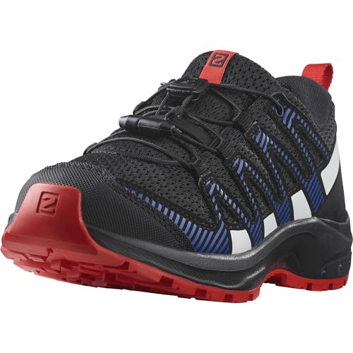 Salomon XA Pro V8 Unisex Kinder-Multisportschuhe, Outdoor-bereit, Grip in jedem Gelände, Sportlicher Look, Black, 36