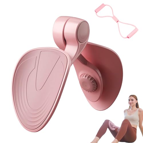 Oberschenkeltrainer Beckenbodentrainer Beintrainer, Beintrainer für Zuhause Beine Trainingsgerät für Zuhause Damen, Trimmer-Innenschenkel, Arm-Bein-Trainer, Sport-Schlankheitstraining (Rosa)