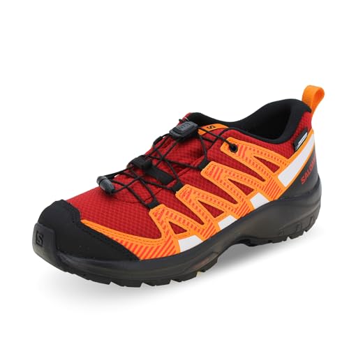 Salomon Xa Pro V8 Walking-Schuh, Red Dahlia/Black/Orange Pepper, 36 EU