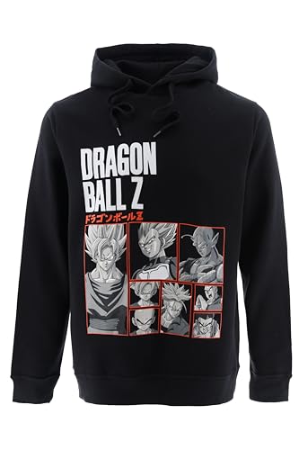 Dragon Ball Z Kapuzenpullover für Herren, Klassischer Goku Design Pullover, Sweatshirt Geschenk für Männer und Jugendliche | Größe XL