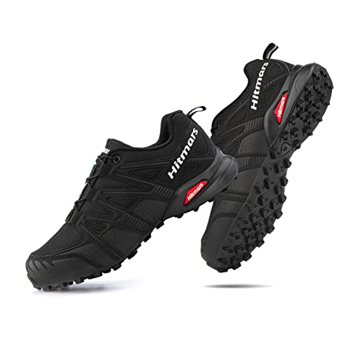 NEOKER Trailrunning Schuhe Männer Trail Running Traillaufschuhe Herren Damen Wanderschuhe Trekkingschuhe Laufschuhe Unisex Schwarz EU 45