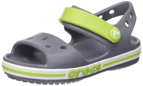 Crocs 205400 Unisex-Kinder Freizeit Flip Flops und Unisex Sportwear für Kinder, Grau (Holzkohle), 25/26 EU