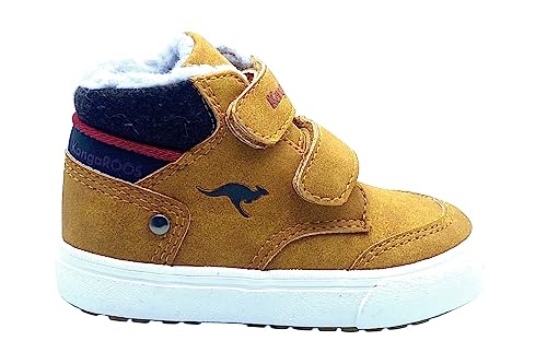 KangaROOS Unisex Kinder Kavu Primo V Sneaker, Tan Yellow Rouge, 29 EU