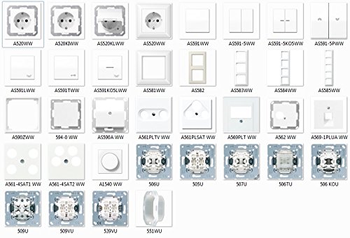 Jung AS500 alpinweiß, Schalter & Steckdosen – Set Auswahl