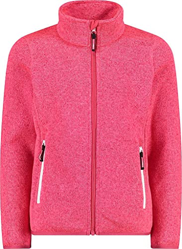 CMP Mädchen Knit-tech-jacke Für Kinder KID G JACKET, Glanz-Erdbeere, 164 EU