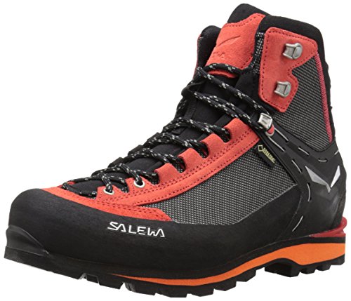 Salewa MS Crow Gore-TEX Herren Trekking- & Wanderstiefel, Schwarz (Black/Papavero), 44.5 EU