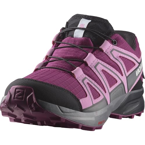 Salomon Speedcross Climasalomon wasserdichte Unisex Kinder-Wander- und Laufschuhe, Präzise Passform, Grip, Praktischer Komfort, Plum Caspia, 36