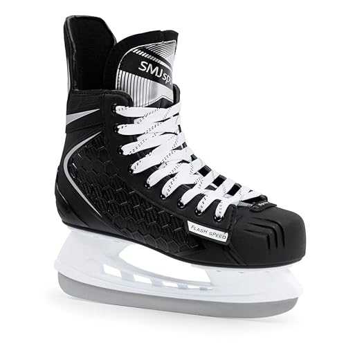 SMJ Vermont Herren Hockey Schlittschuhe Eislaufschuhe Hockeyschlittschuhe Eishockey | Größen: 42, 43, 44, 45, 46, 47 (43)