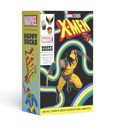 Happy Socks x Marvel™ - 3er Pack X-Men Socken Geschenkbox - Baumwollesocken