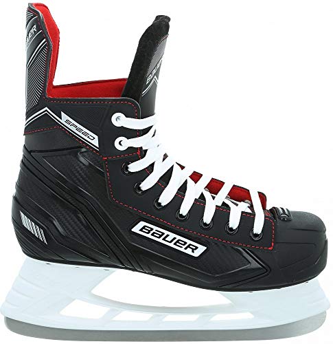 BAUER SPORTS GMBH Eishockey-Schlittschuhe Speed Skate SR schwarz Weiss rot Silber - 6/40.5